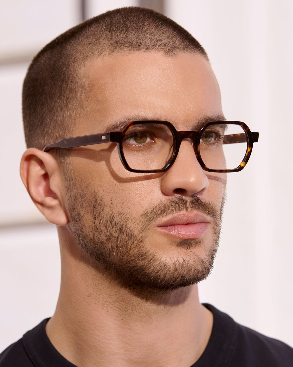 The Darren Rechteckig Herrenbrillen in Dark Tortoise