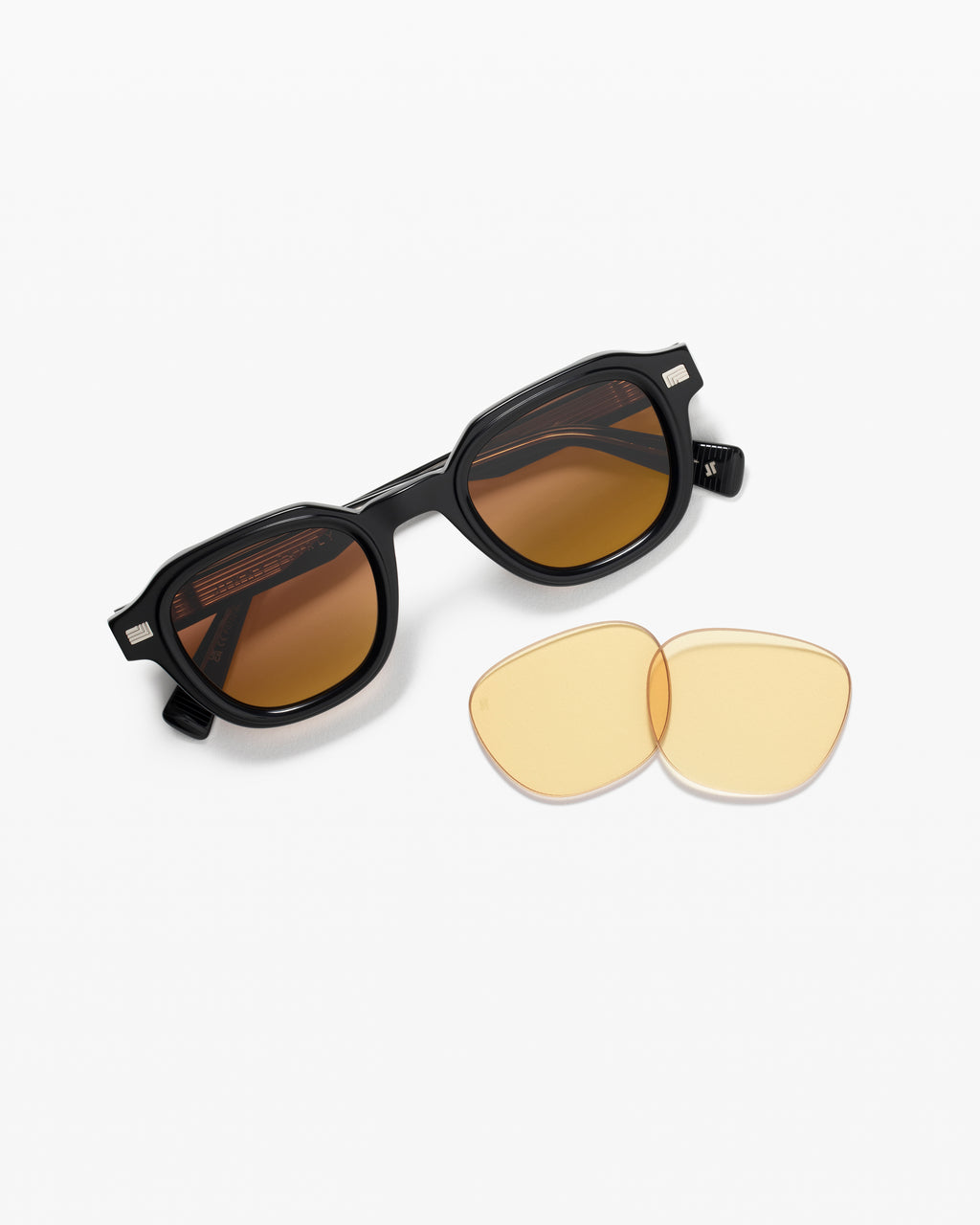 The Napoli Platz Herren-Sonnenbrillen in Schwarz