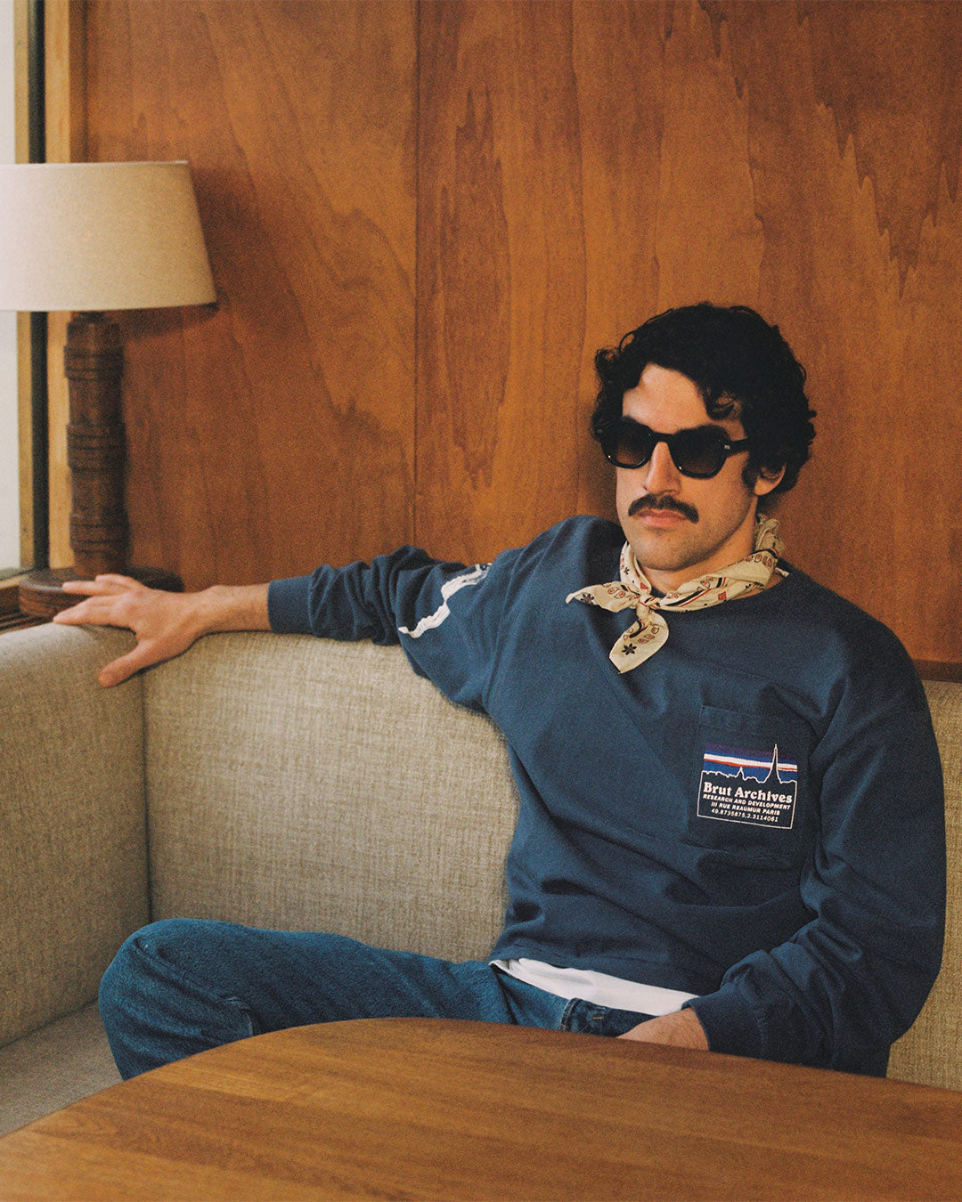 The Napoli Square Men's Sunglasses in Black