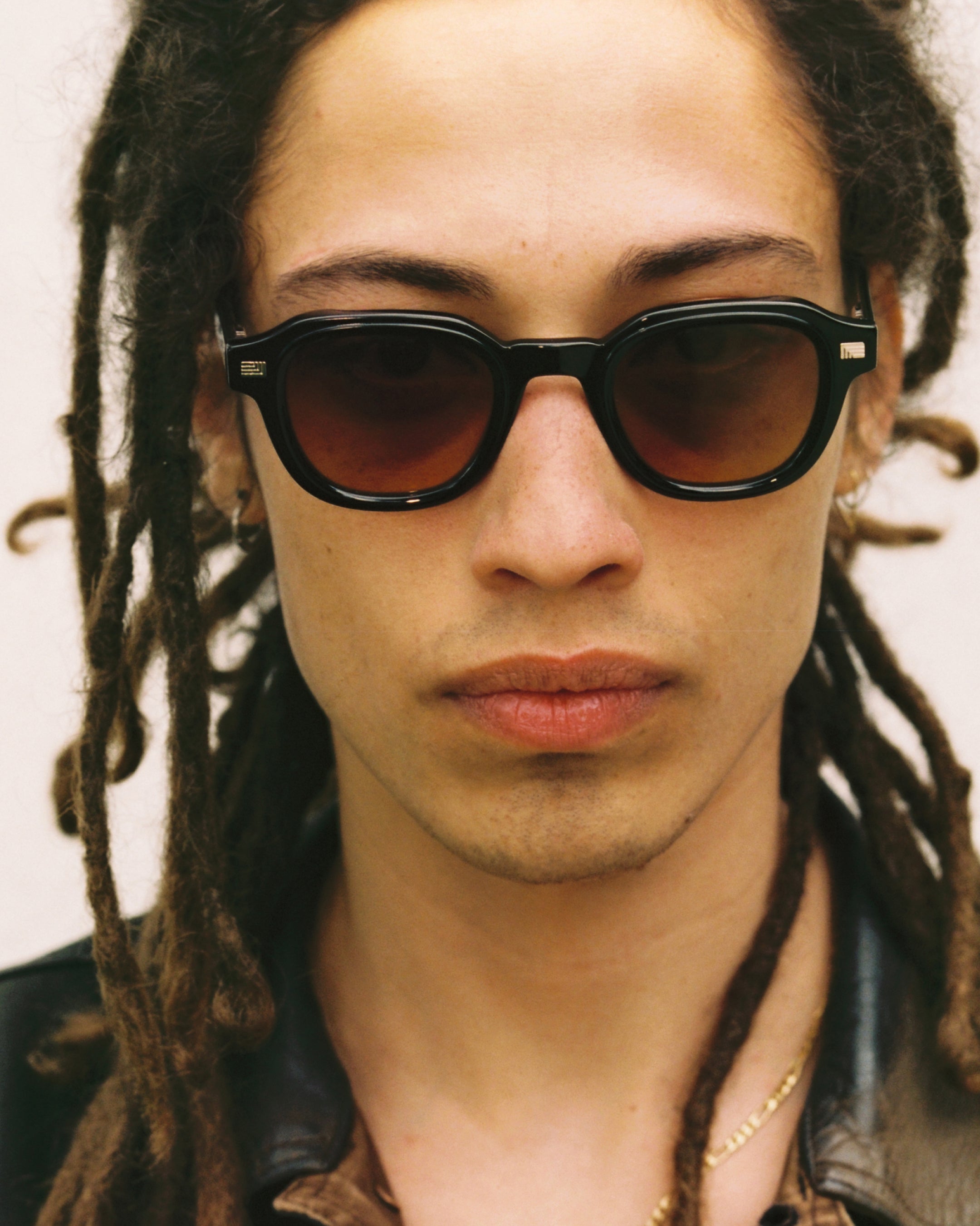 The Napoli Square Men's Sunglasses in Black