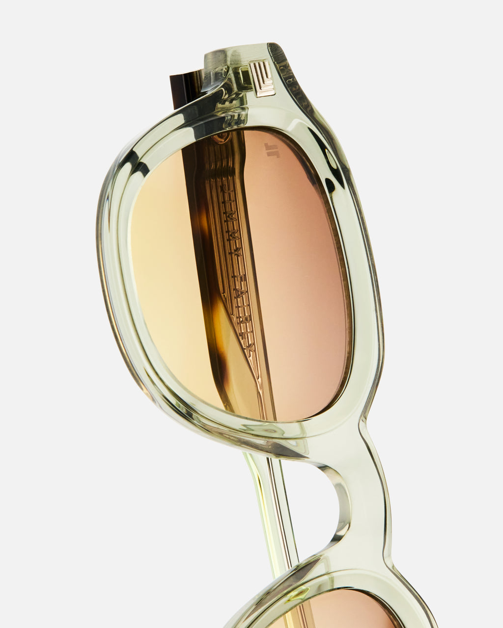 La Napoli Carré Lunettes de Soleil pour homme in Vert