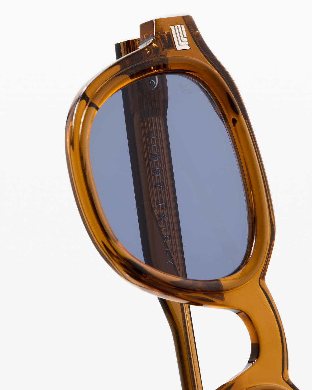 The Napoli JF Colors Rechteckig Herren-Sonnenbrillen in Braun