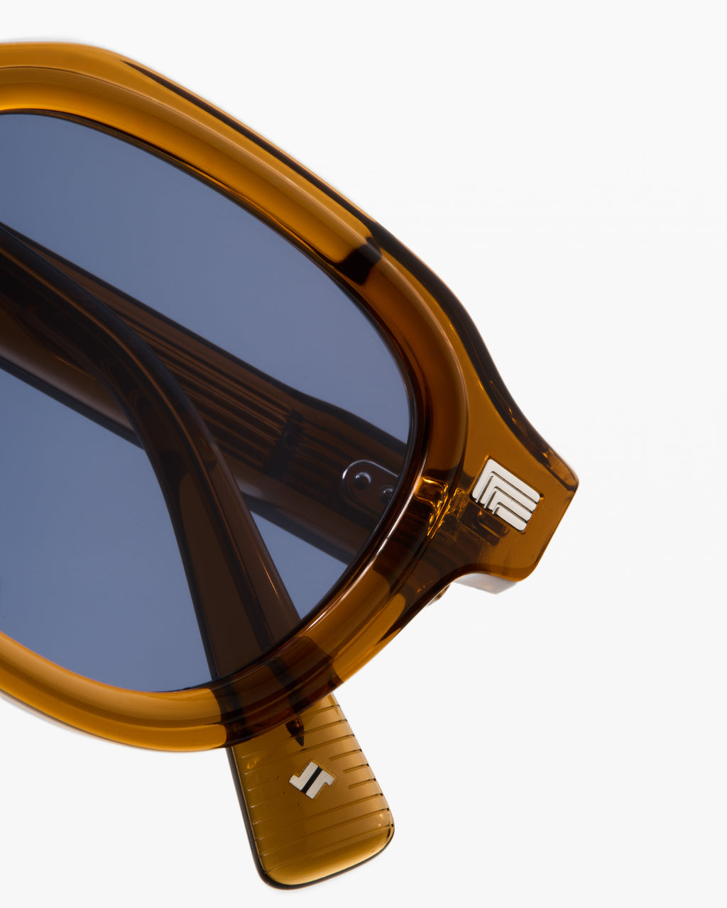 The Napoli JF Colors Rechteckig Herren-Sonnenbrillen in Braun