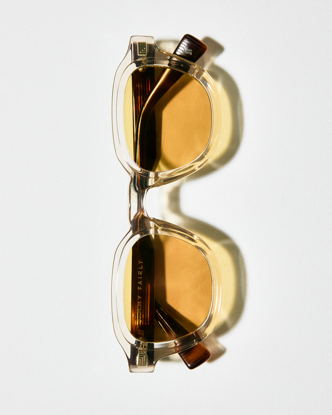 The Napoli Square Men's Sunglasses in Cream