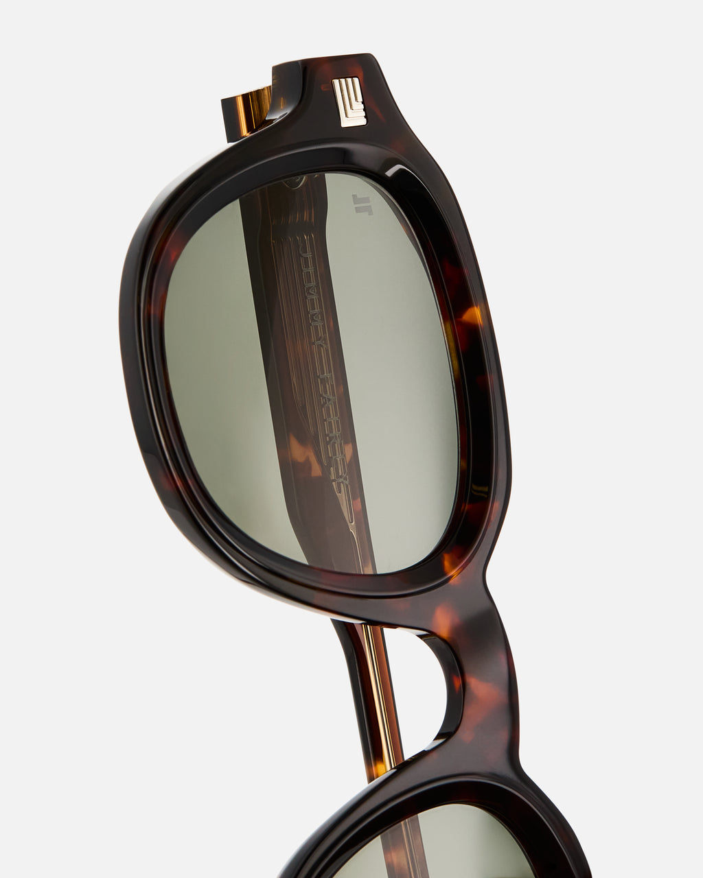 La Napoli Carré Lunettes de Soleil pour homme in Ecaille foncée