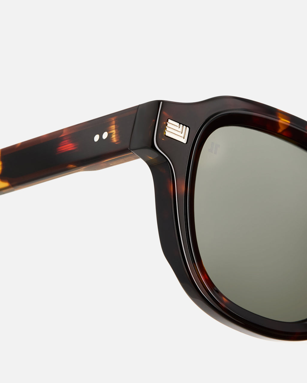 La Napoli Carré Lunettes de Soleil pour homme in Ecaille foncée