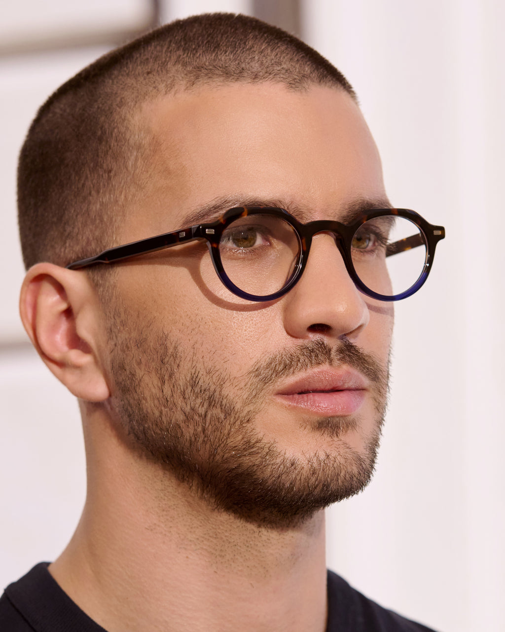 The Harlem Rund Herrenbrillen in Dark Tortoise