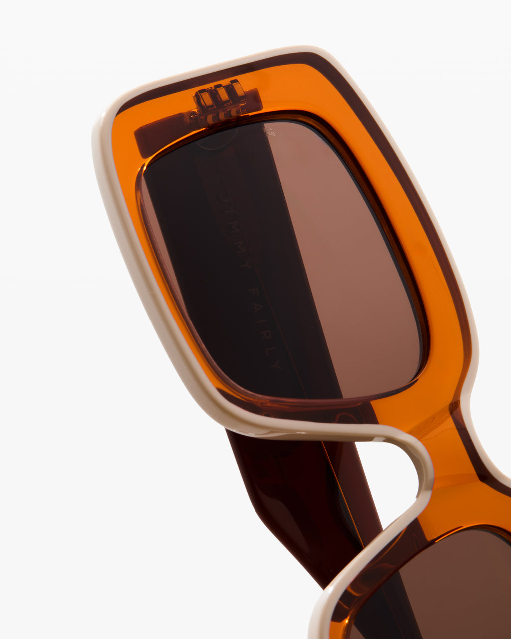 The Gioia Rechteckig Damen-Sonnenbrillen in Orange