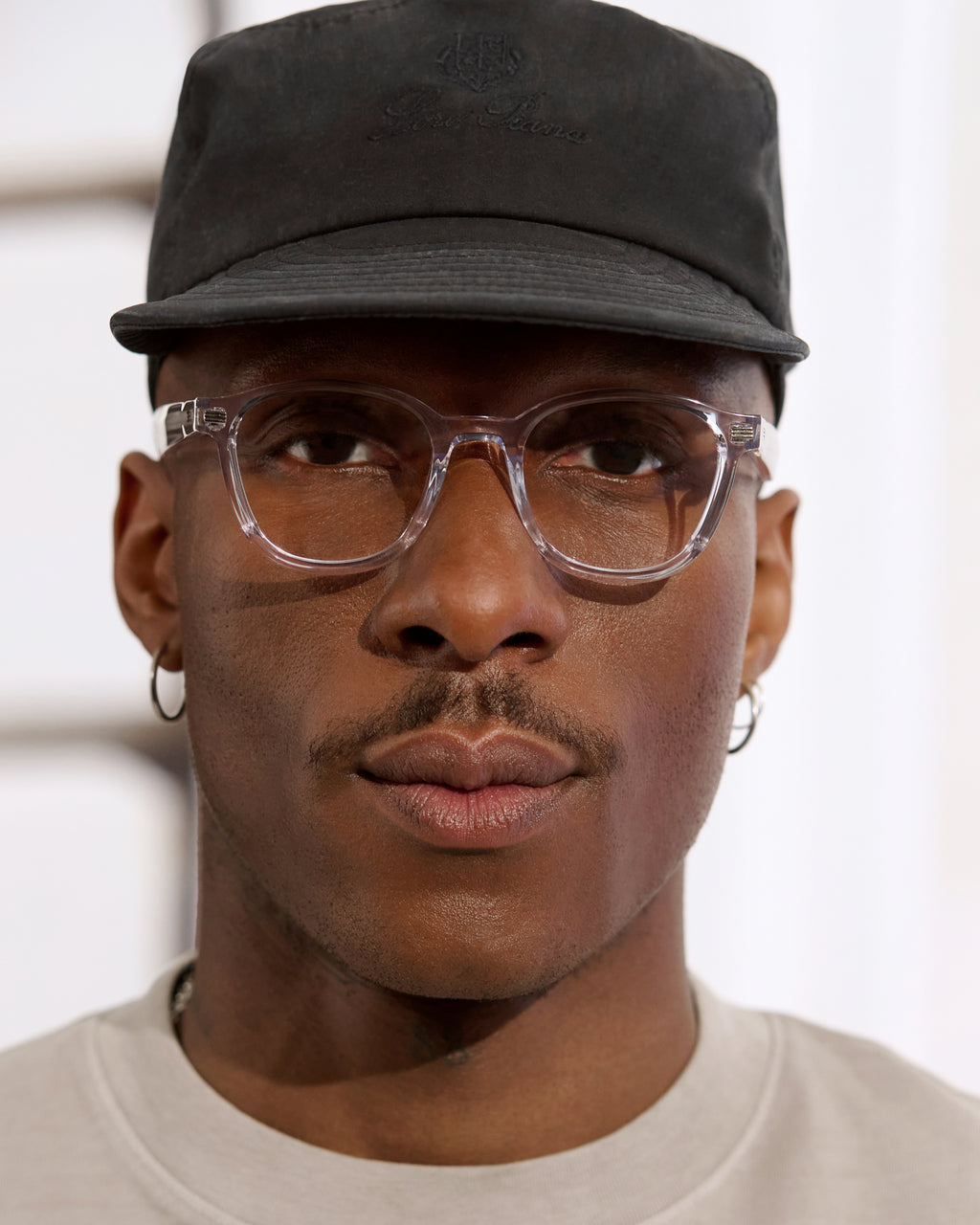 Il Adrian Rettangolari Occhiali da Vista da Uomo in Trasparente