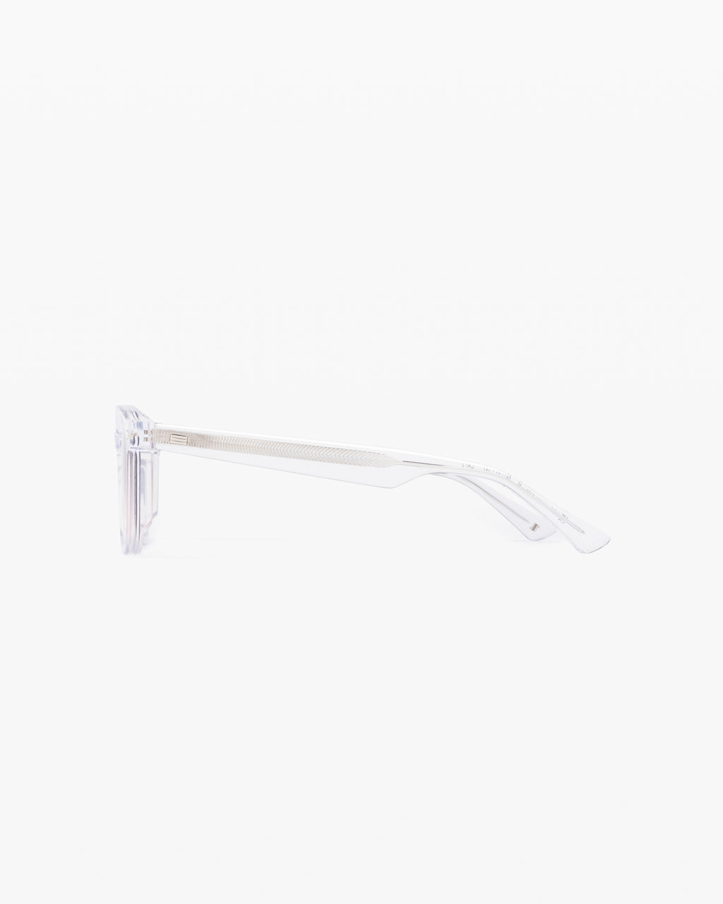 The Adrian Rectangular Men's Sunglasses in Transparent