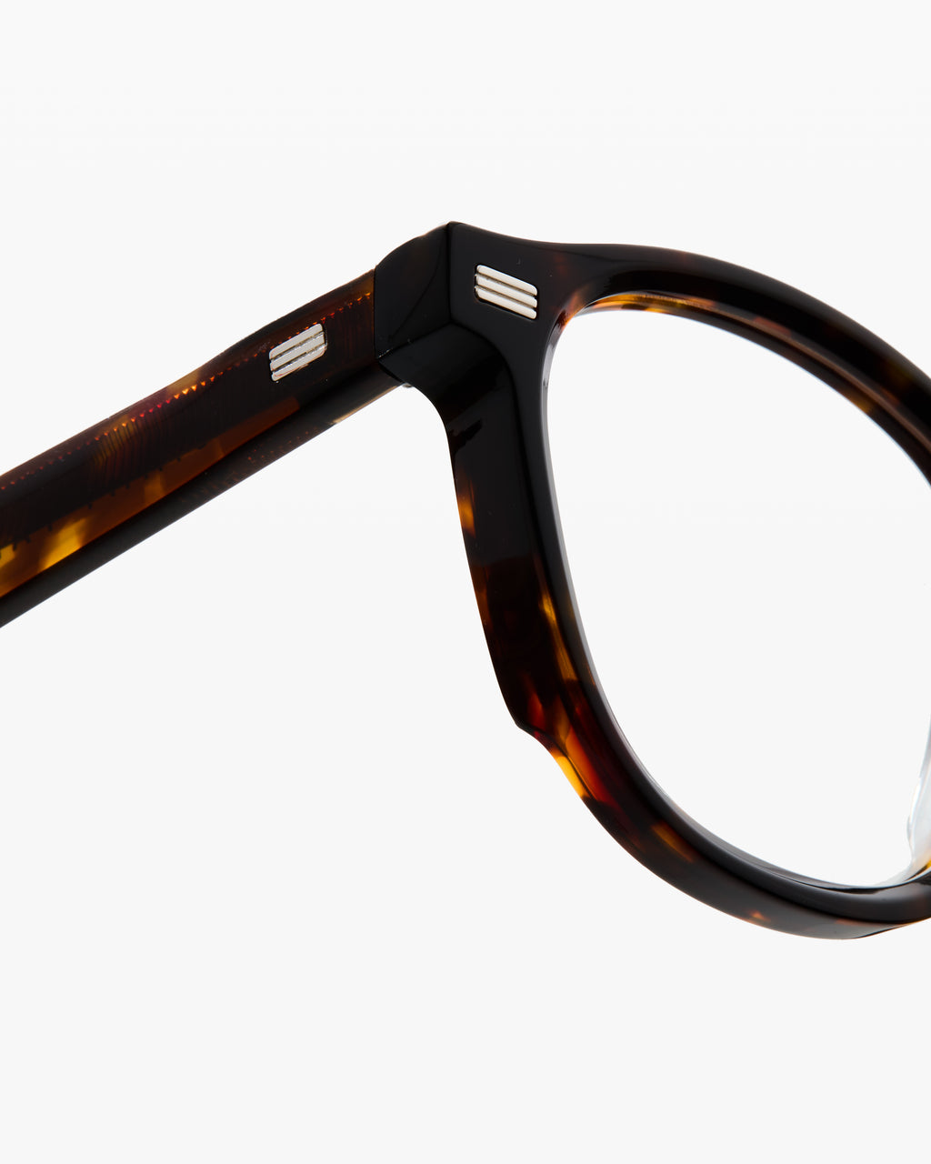 The Adrian Rechteckig Herrenbrillen in Dark Tortoise