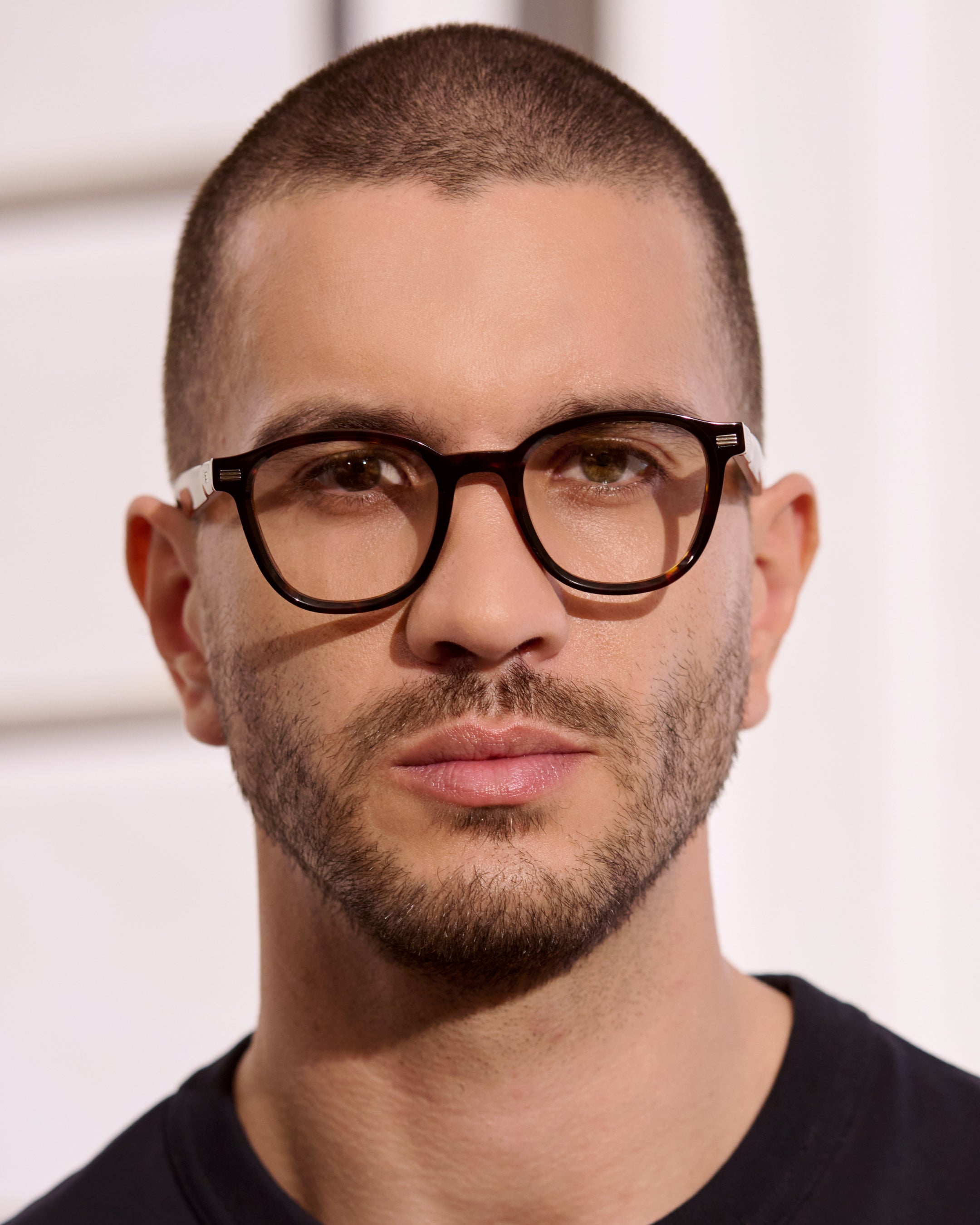 The Adrian Rectangular Men's Eyeglasses in Dark Tortoise