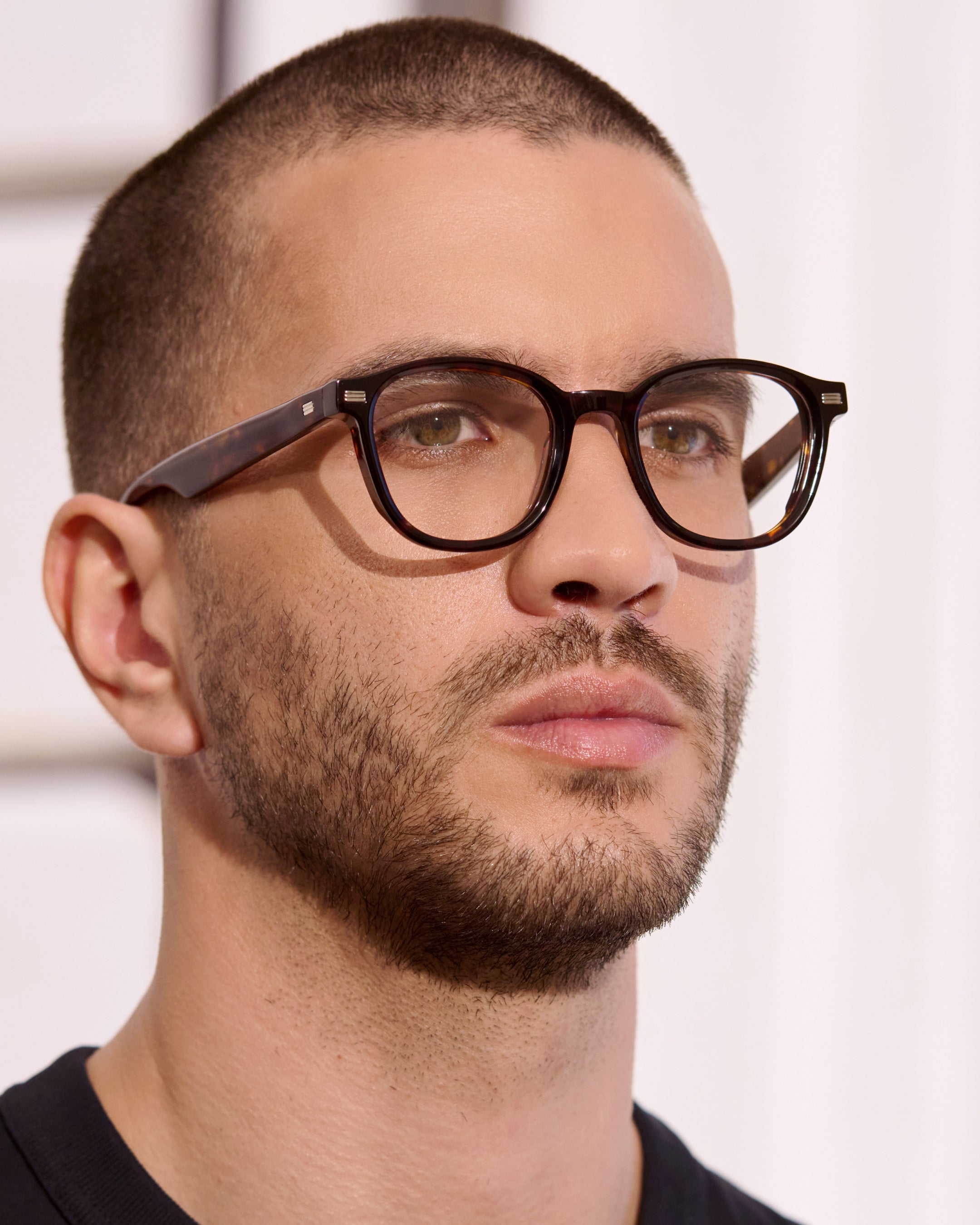The Adrian Rectangular Men's Eyeglasses in Dark Tortoise