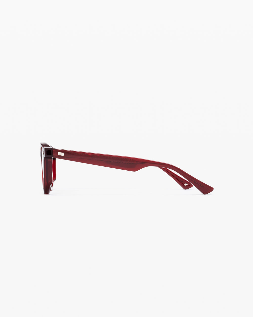 The Adrian Rectangular Men's Sunglasses in Burgundy