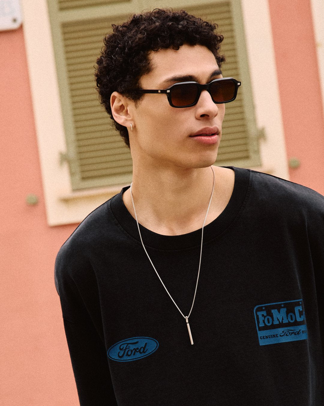 The Idro Rectangular Women's Sunglasses in Black