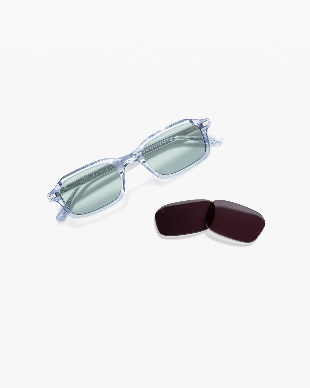 The Idro JF colors Rechteckig Damen-Sonnenbrillen in Blau