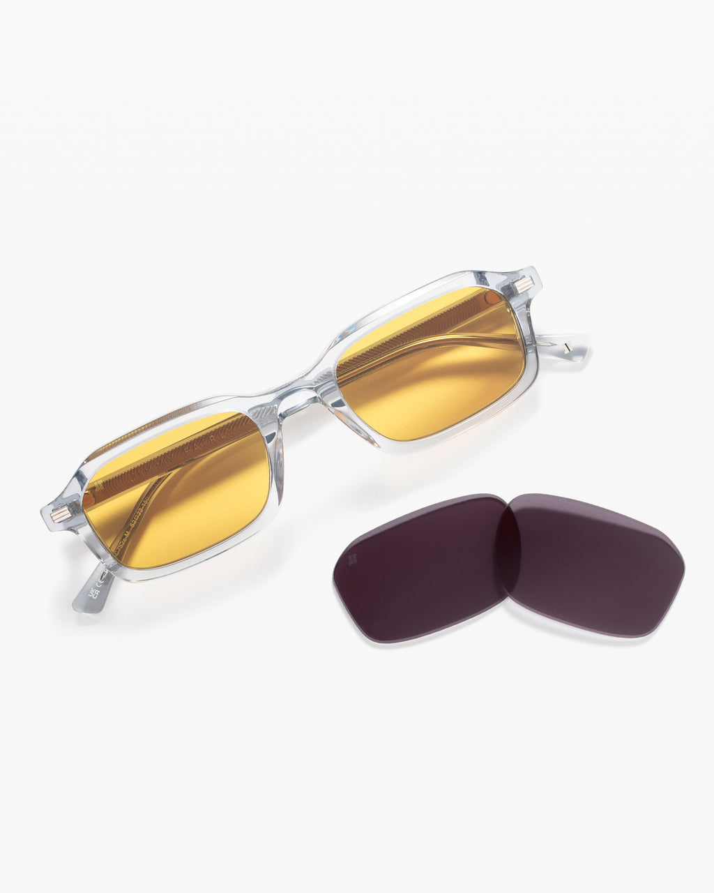 La Idro JF Colors Rectangulaire Lunettes de Soleil pour homme in Gris