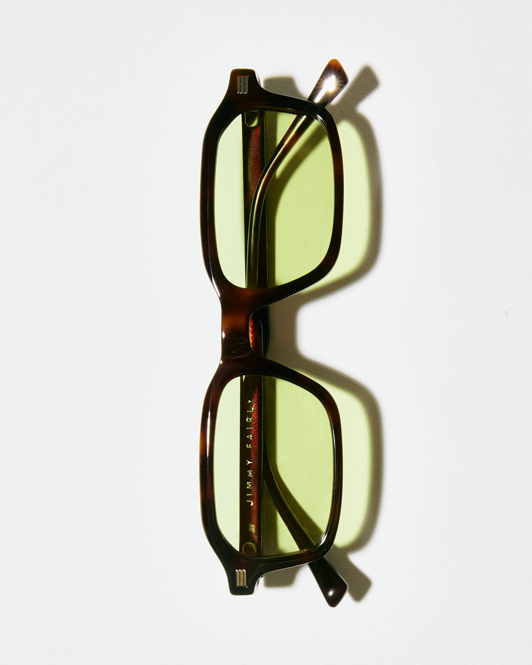 La Idro Jf Colors Rectangulaire Lunettes de Soleil pour homme in Ecaille foncée