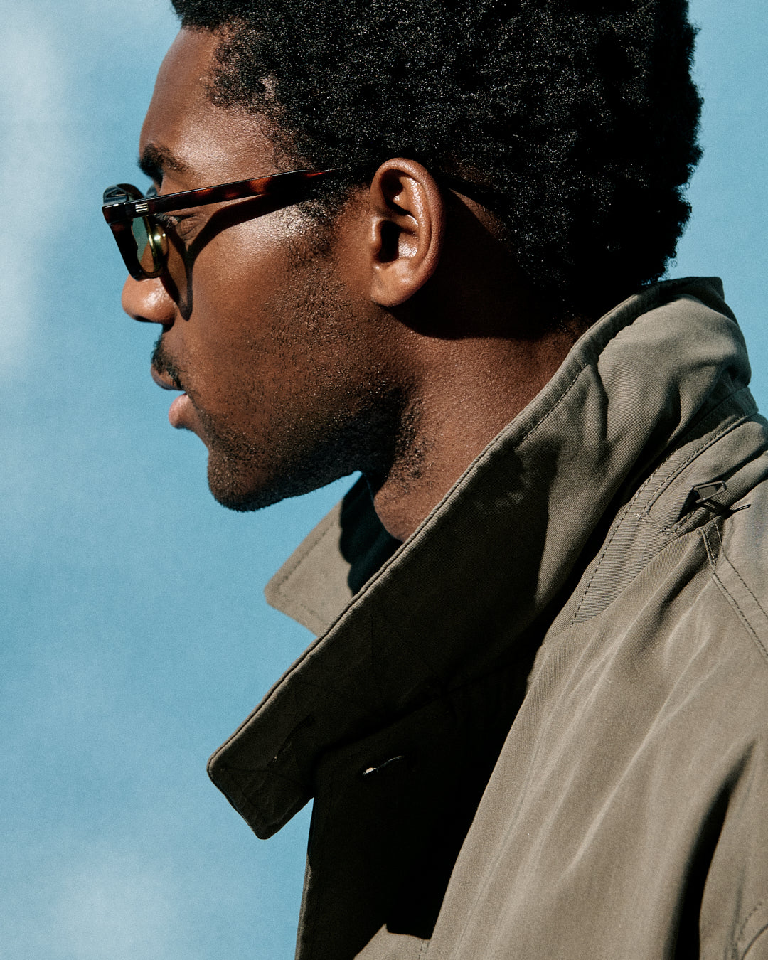 The Idro JF Colors Rectangular Men's Sunglasses in Dark Tortoise