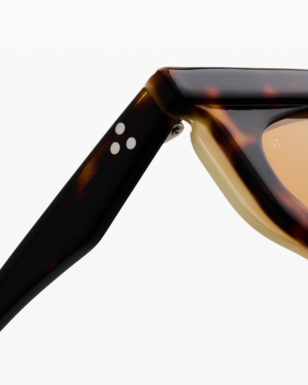 La Ona Rectangular Gafas de Sol para Mujer in Carey