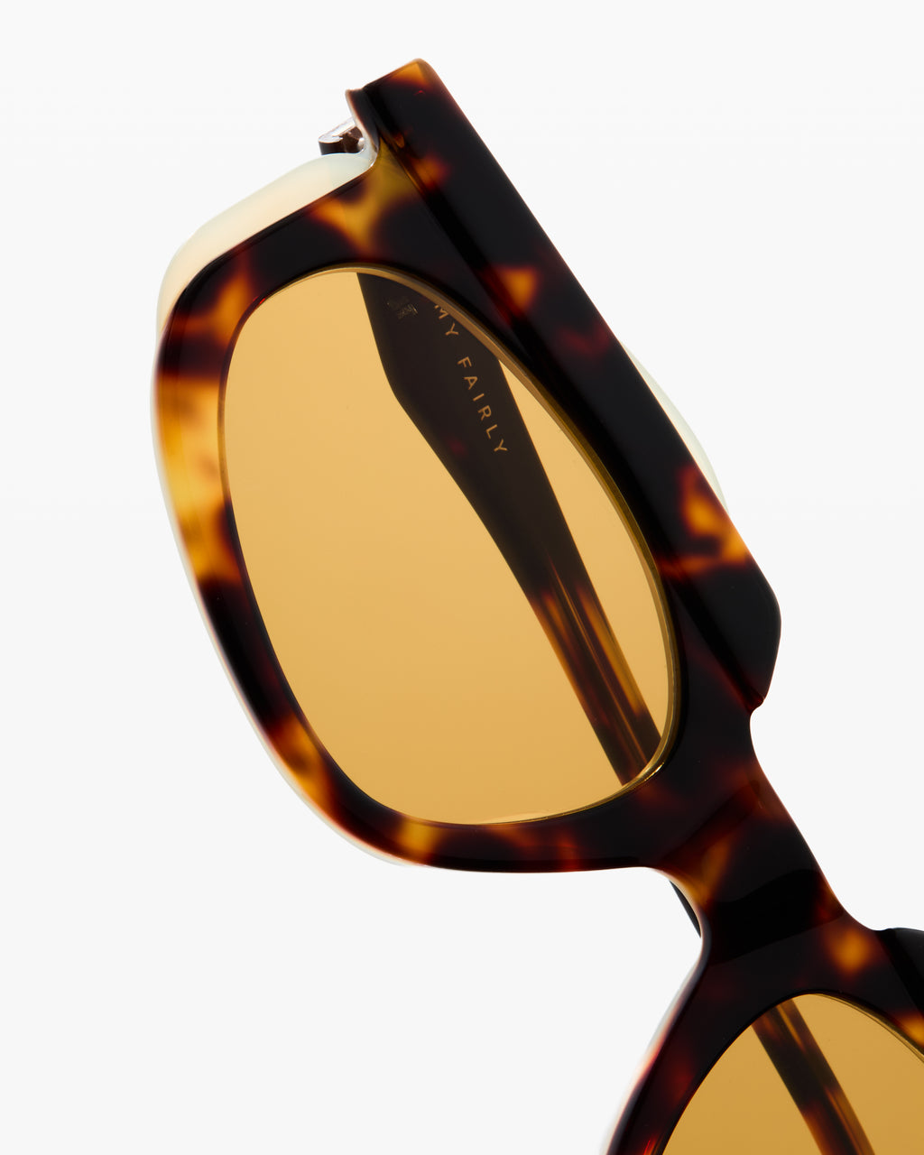 La Ona Rectangular Gafas de Sol para Mujer in Carey