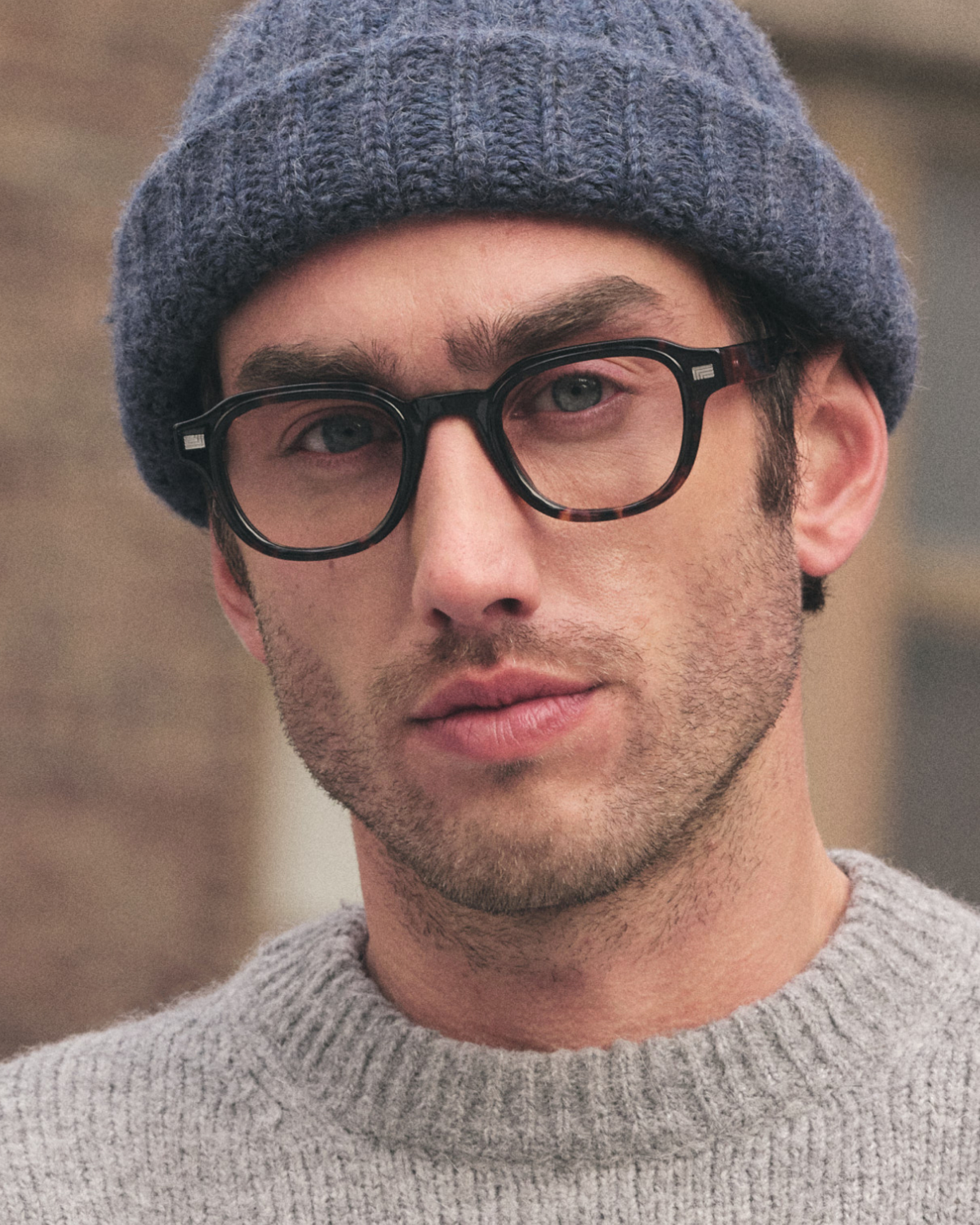 The Napoli Square Men's Eyeglasses in Tortoise