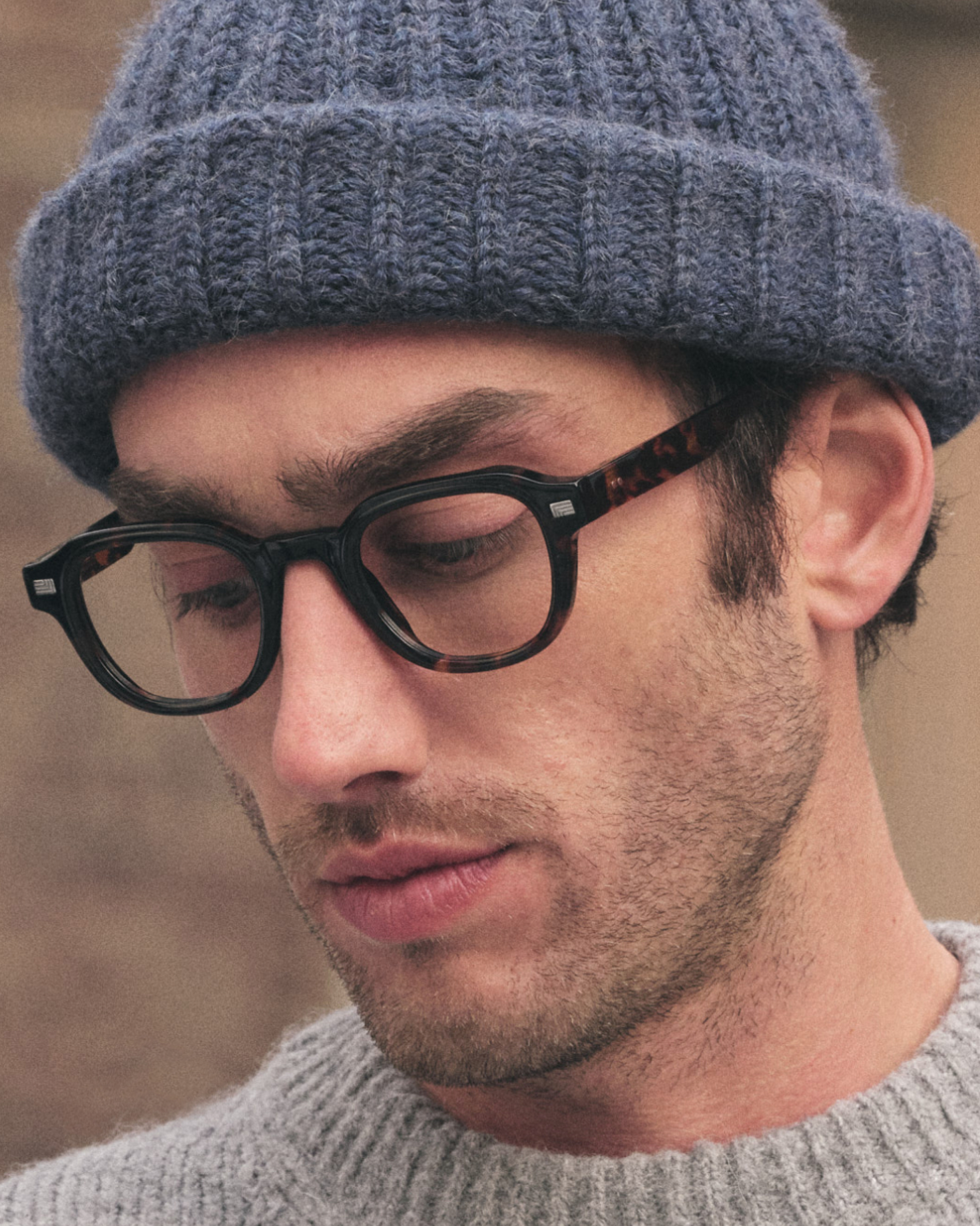 The Napoli Square Men's Eyeglasses in Tortoise