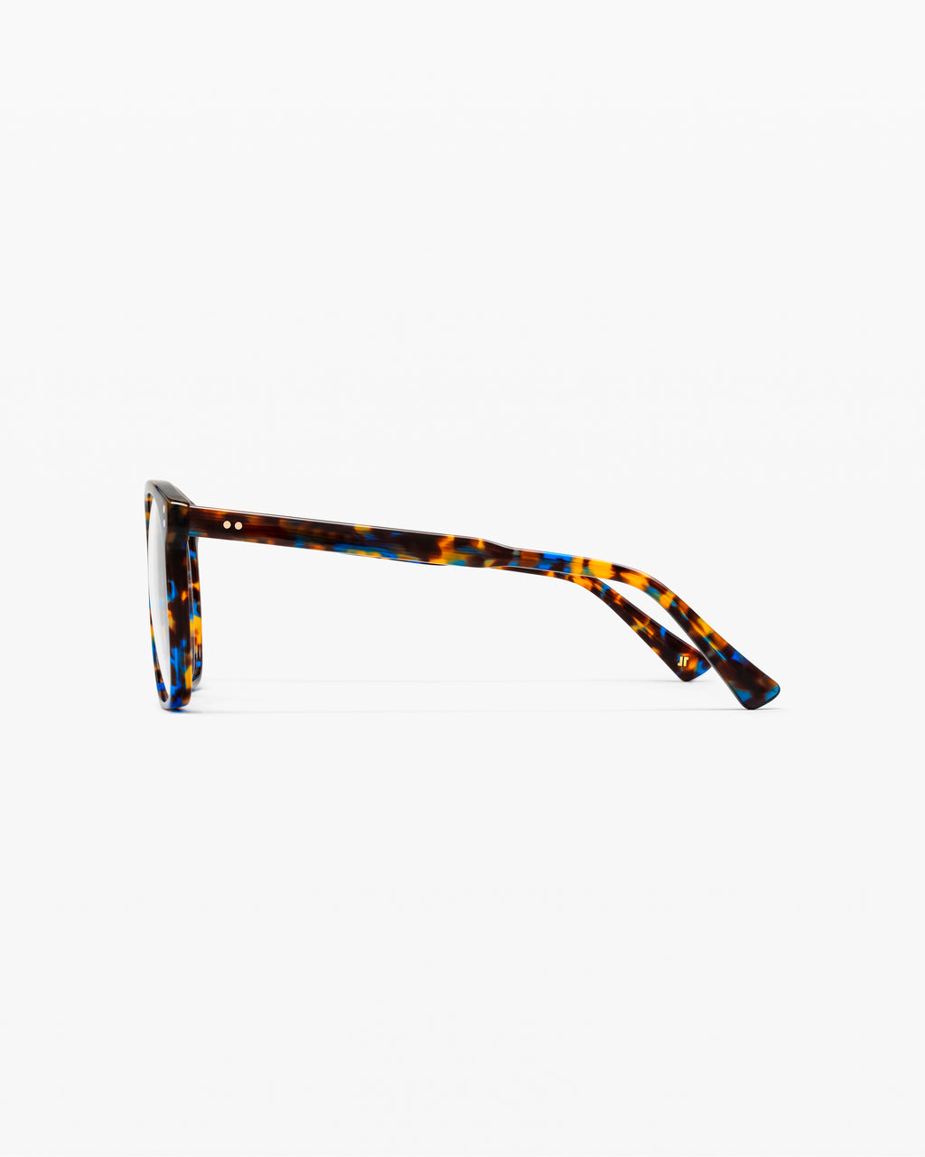 The Neta S Round Women's Eyeglasses in Blue Tortoise