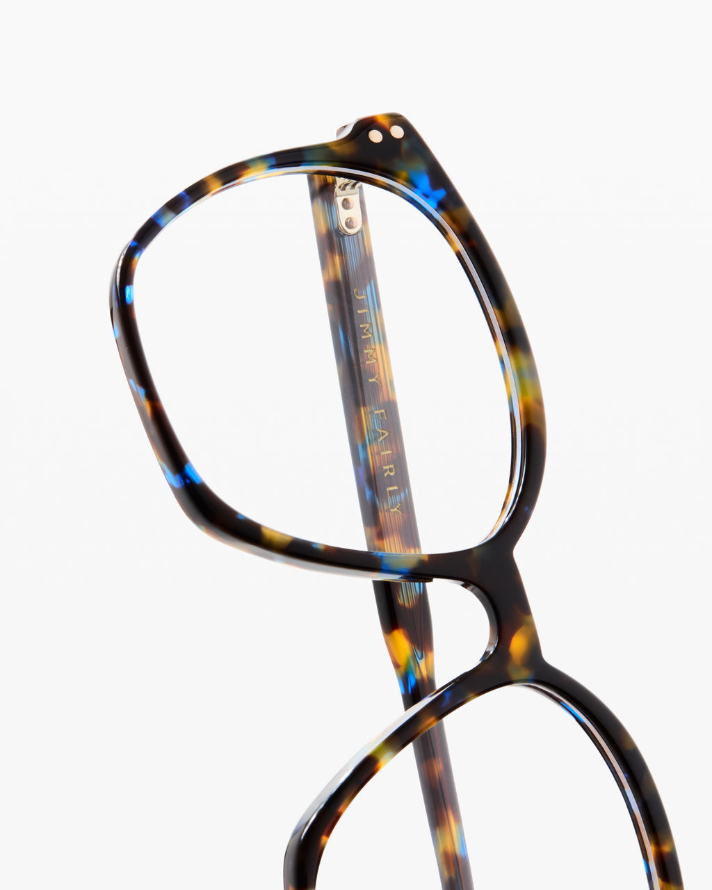 The Neta S Round Women's Eyeglasses in Blue Tortoise