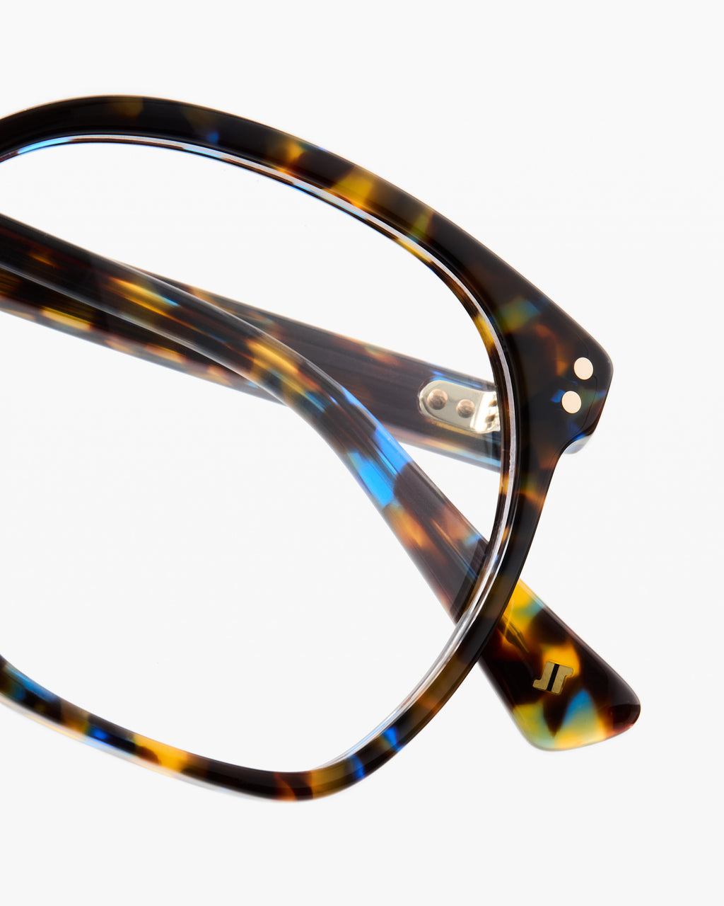 The Neta S Round Women's Eyeglasses in Blue Tortoise