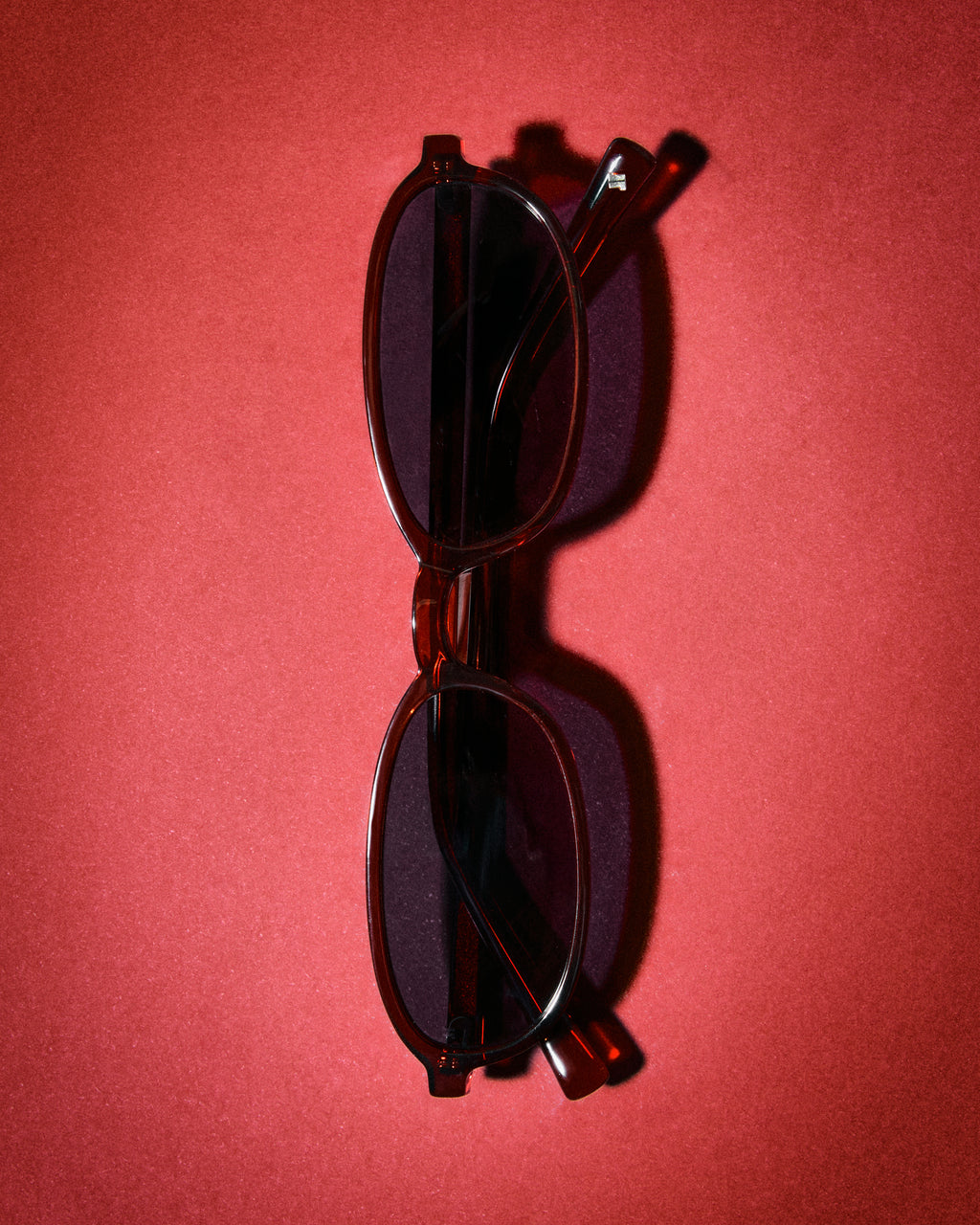 The Emmy Oval Damen-Sonnenbrillen in Rot