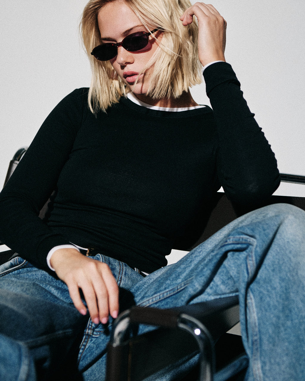 The Emmy Oval Damen-Sonnenbrillen in Rot