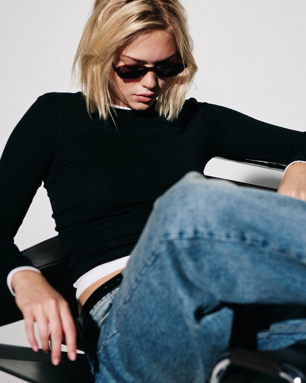 The Emmy Oval Damen-Sonnenbrillen in Rot