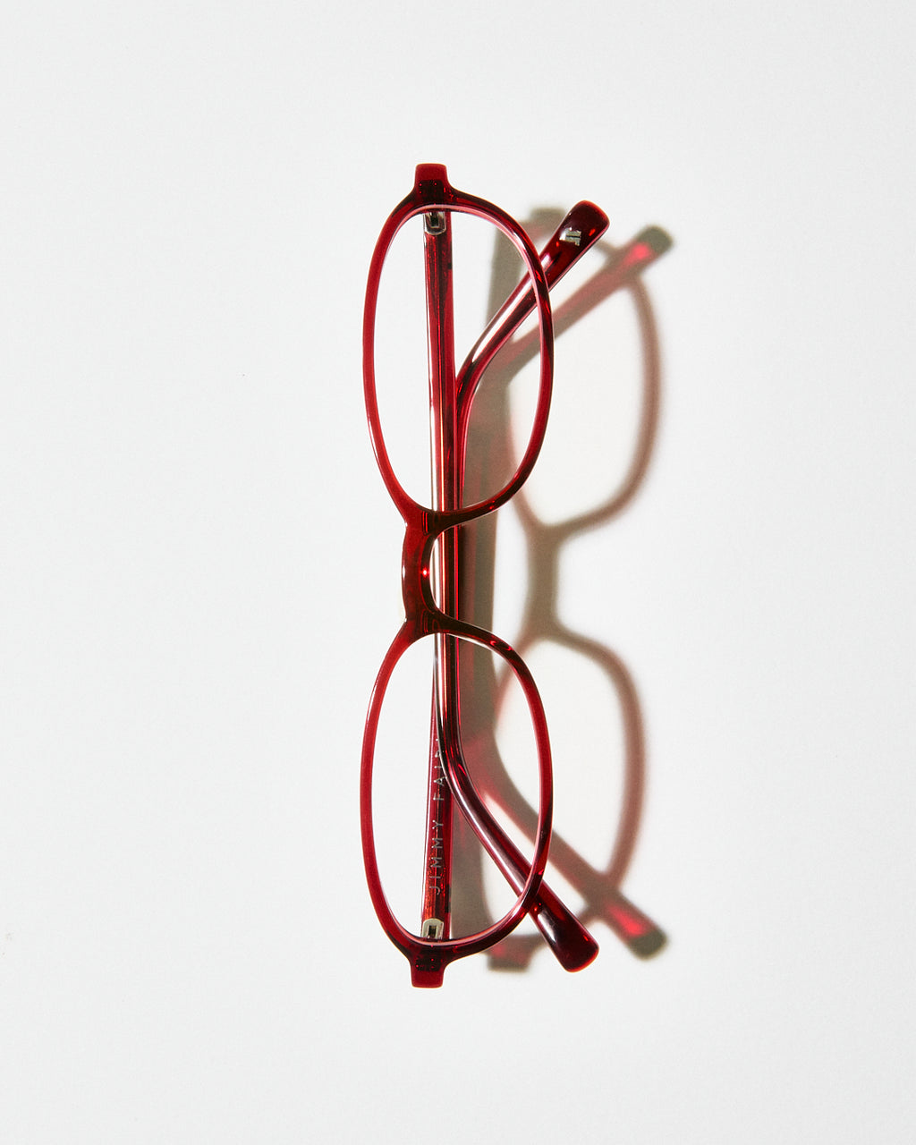La Emmy Ovale Lunettes de Vue pour femme in Rouge
