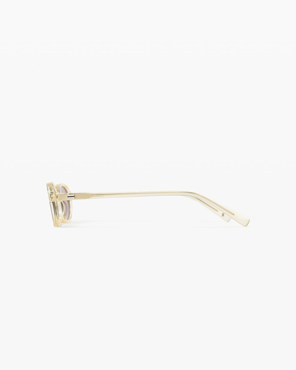 La Emmy Ovale Lunettes de Soleil pour femme in Jaune cristal