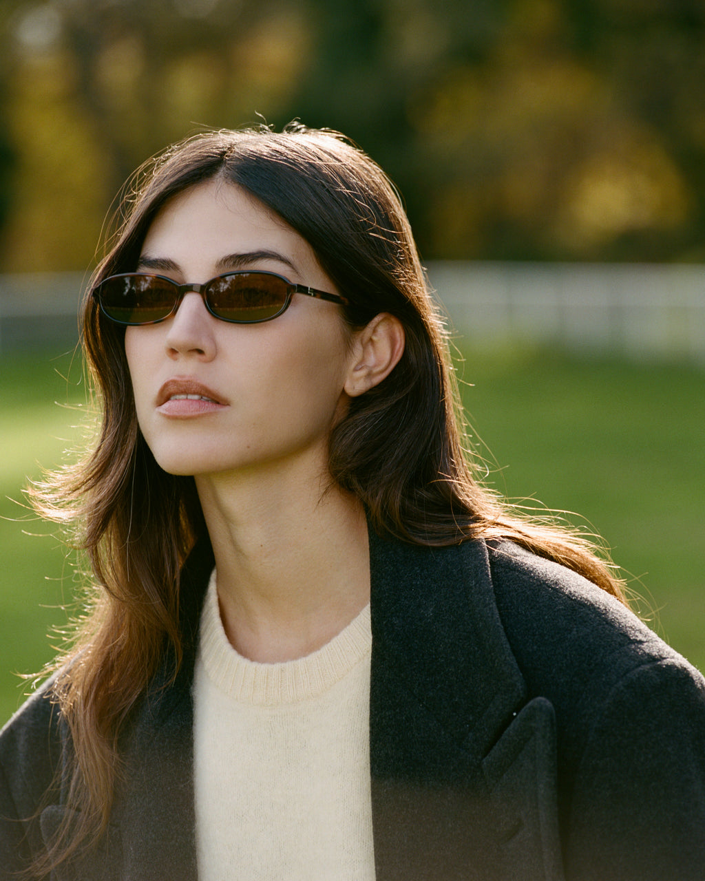 The Emmy Oval Women's Sunglasses in Tortoise