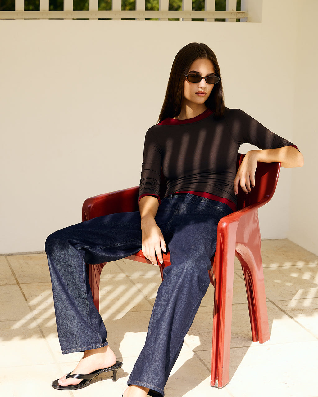 La Emmy Ovale Lunettes de Soleil pour femme in Ecaille