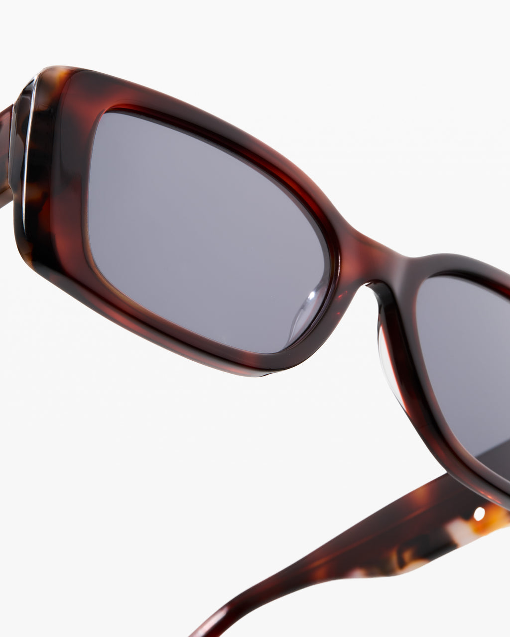 The Olva Rechteckig Damen-Sonnenbrillen in Tortoise