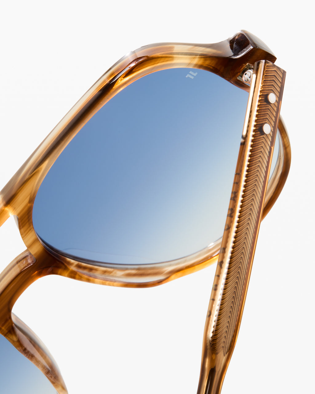 The Lars Aviator Herren-Sonnenbrillen in Braun