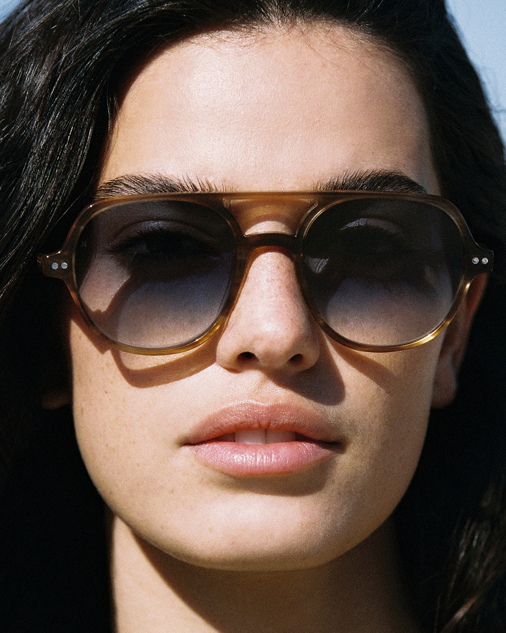 The Lars Aviator Herren-Sonnenbrillen in Braun