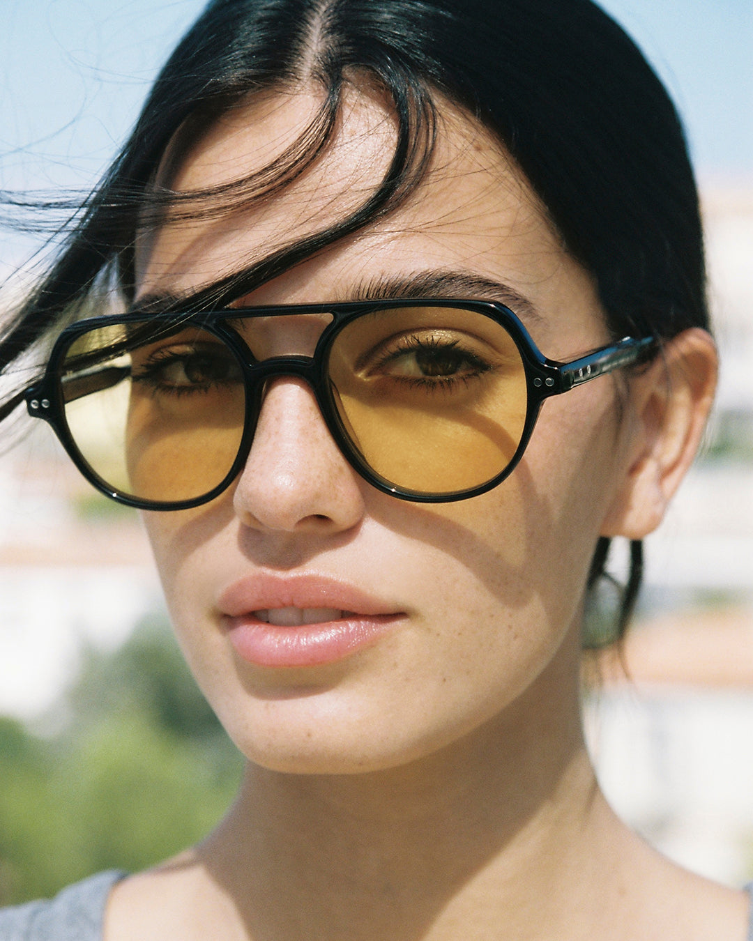 The Lars Aviator Men's Sunglasses in Black