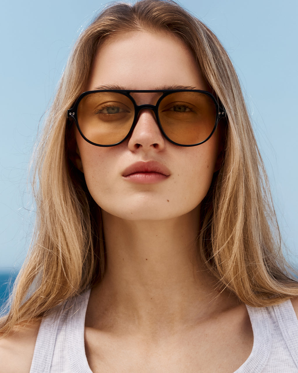 La Lars Aviateur Lunettes de Soleil pour homme in Noir