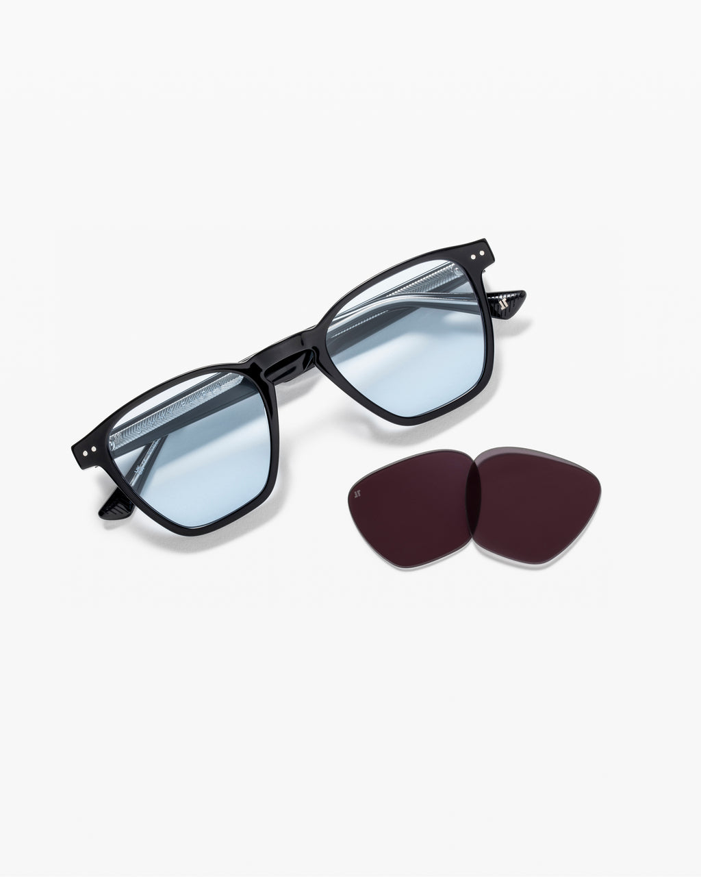 The Jay JF Colors Square Women's Sunglasses in Black