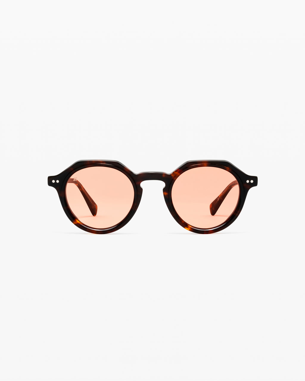 The Santino Rund Herren-Sonnenbrillen in Tortoise