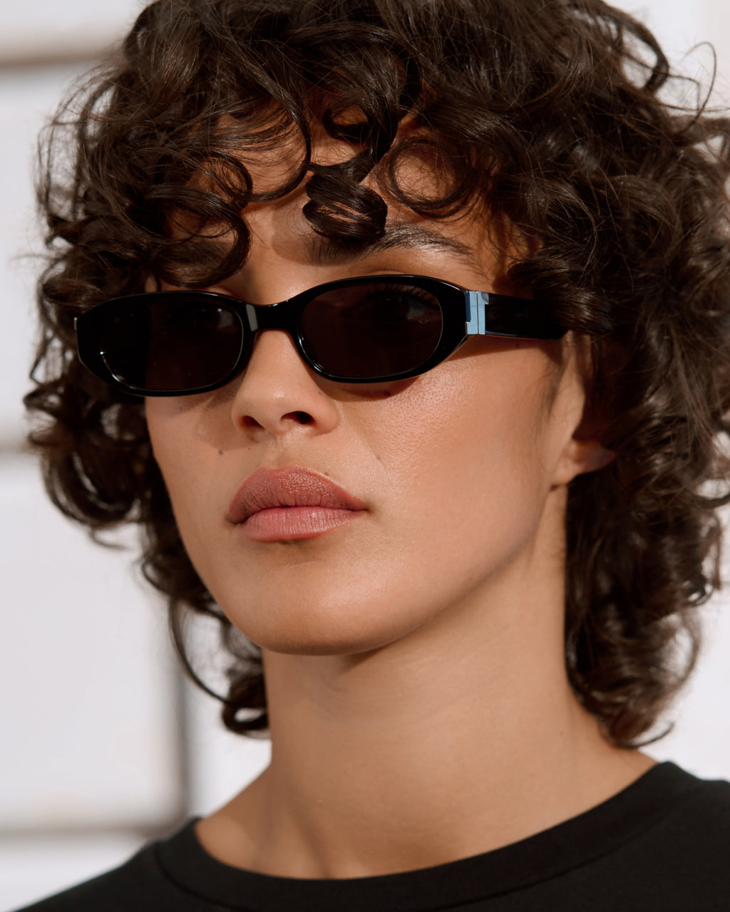 STUDIO.09 Rectangular Women's Sunglasses in Black