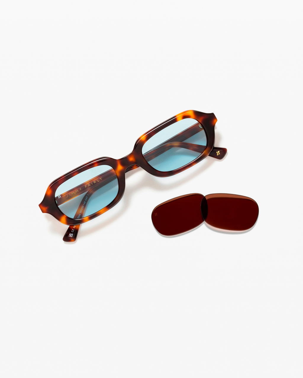The Ely JF Colors Oval Damen-Sonnenbrillen in Dark Tortoise