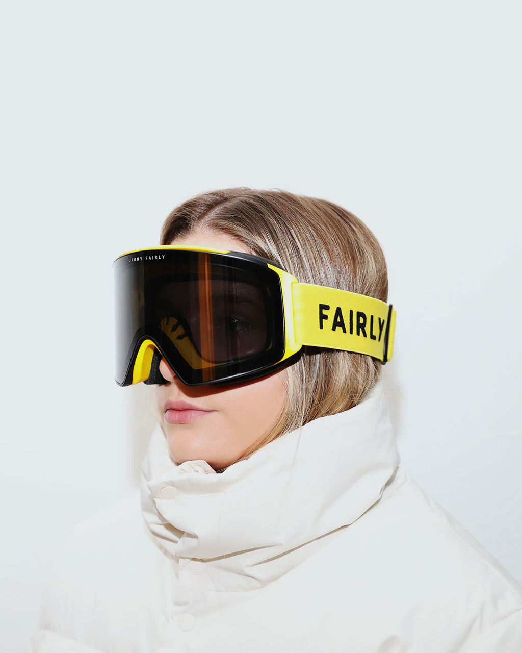 Die Skibrille 02  Skibrillen Damen in Gelb