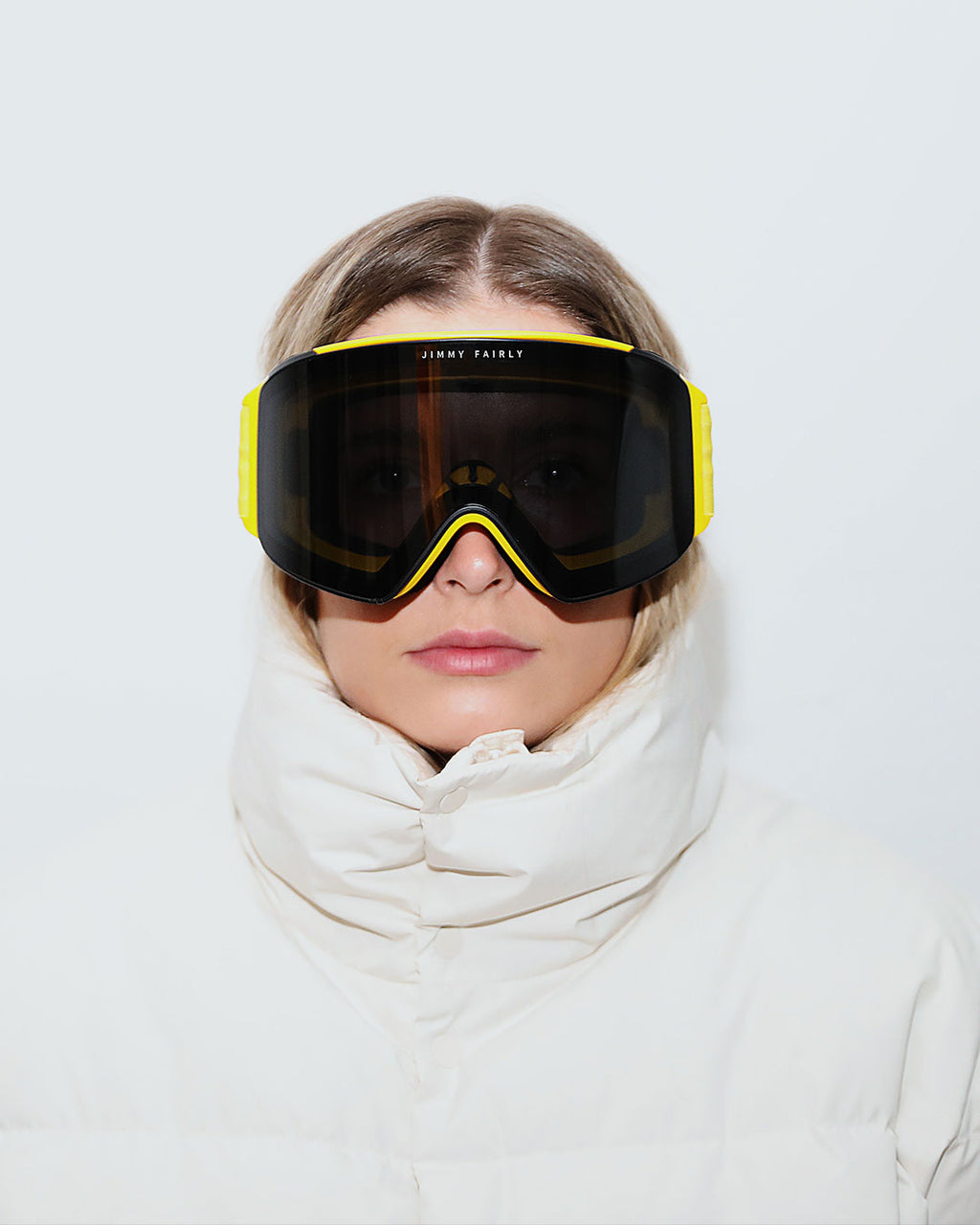 Die Skibrille 02  Skibrillen Damen in Gelb