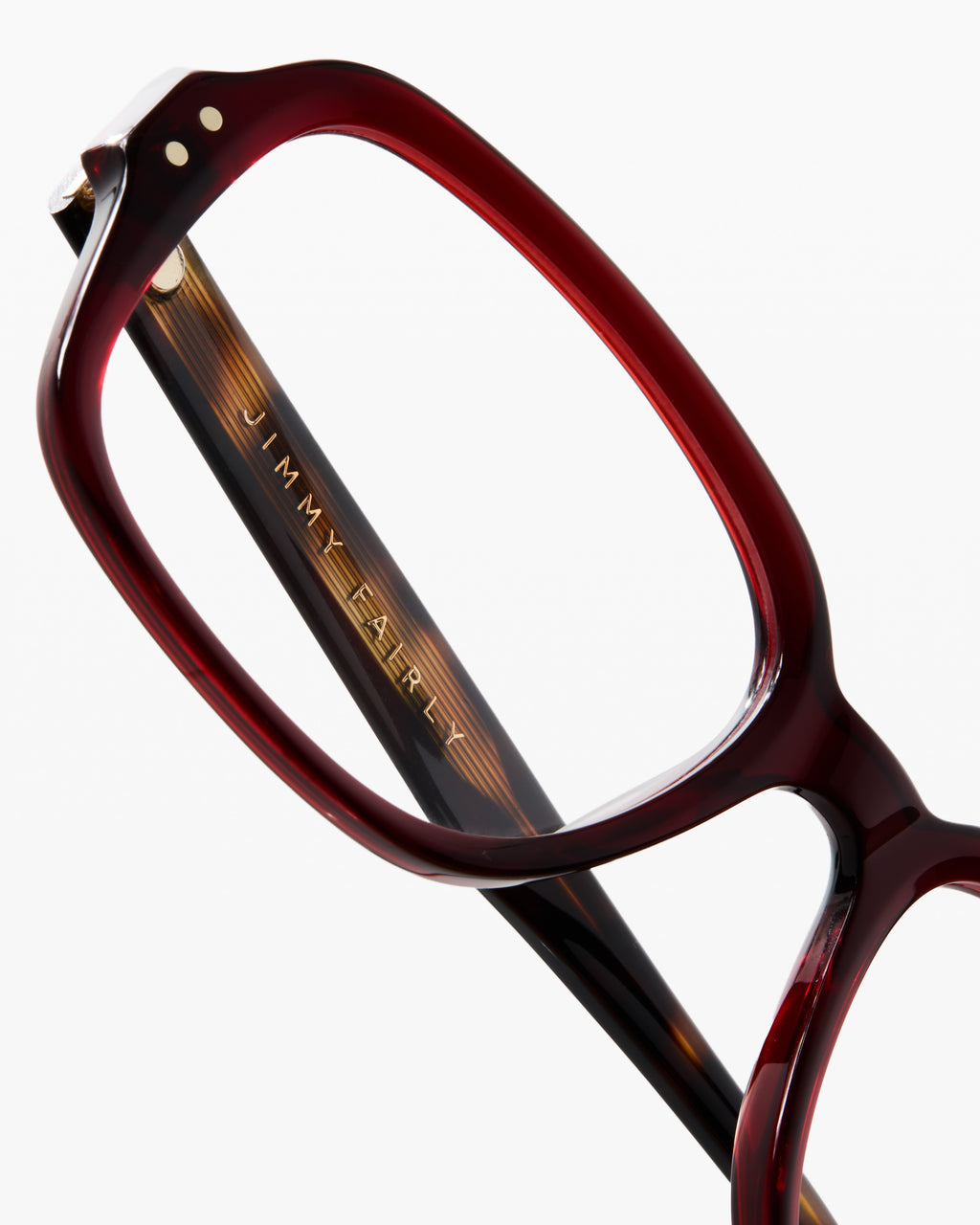 The Elba Rechteckig Damenbrillen in Rot