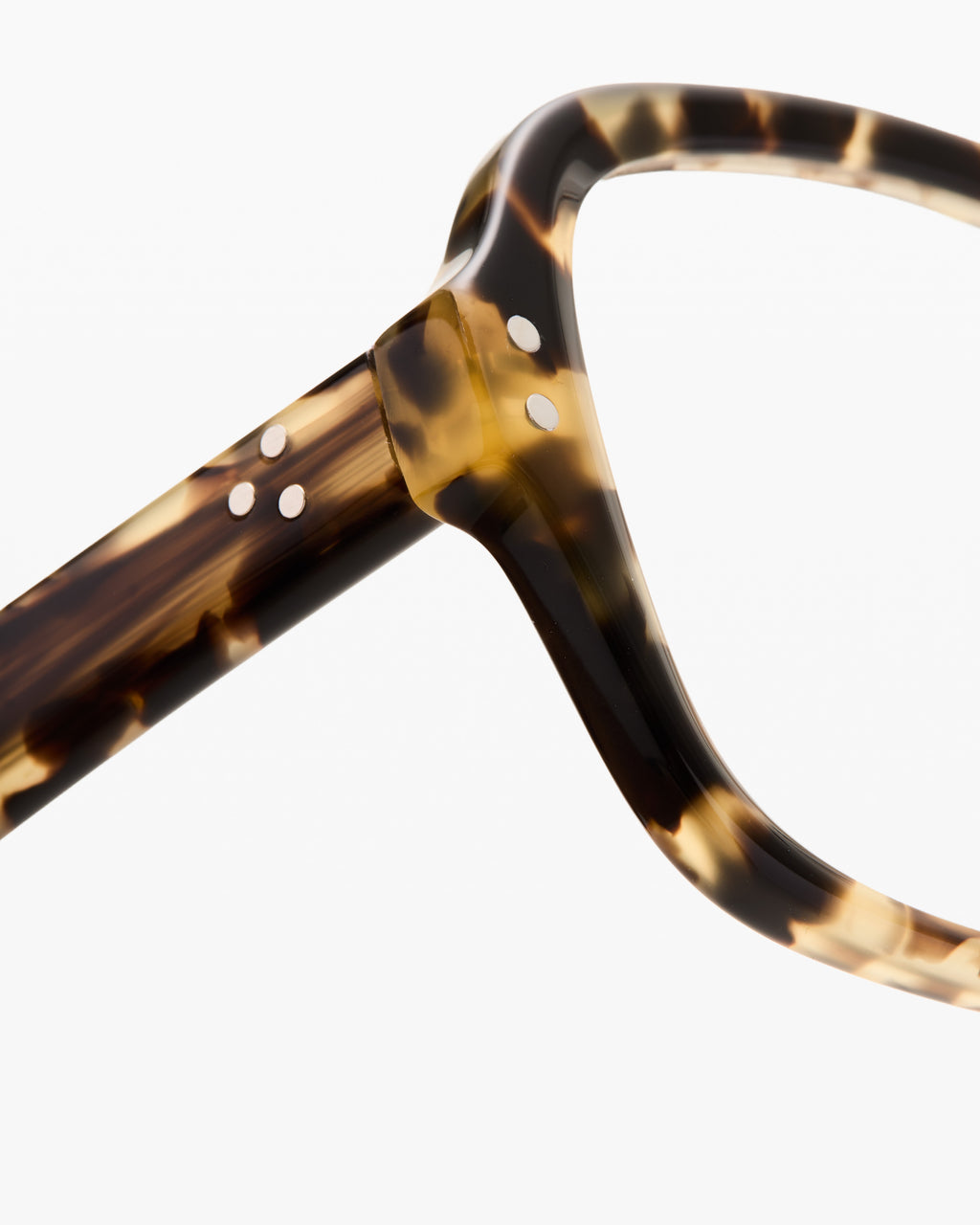 The Elba Rechteckig Damenbrillen in Yellow Tortoise